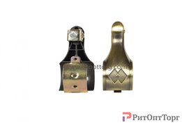  Держатель для рейлинга бронза 8507 (уп. 200шт.)																											 